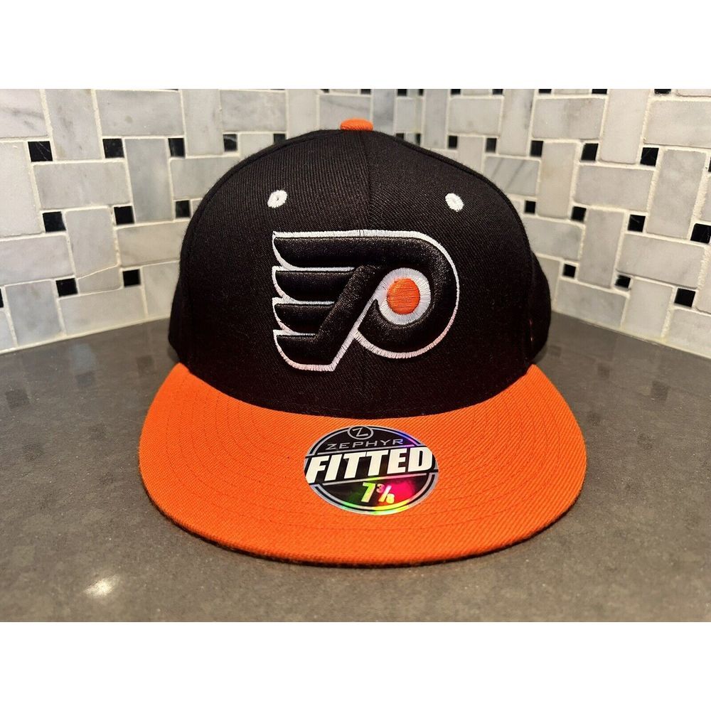 Philadelphia Flyers Zephyr 32/5 Fitted Hat‎ 7 3/8 NHL